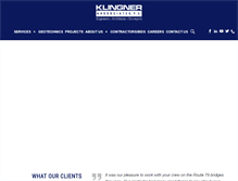 Tablet Screenshot of klingner.com